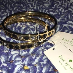 Kate spade spot the spade Diamond studded bangles